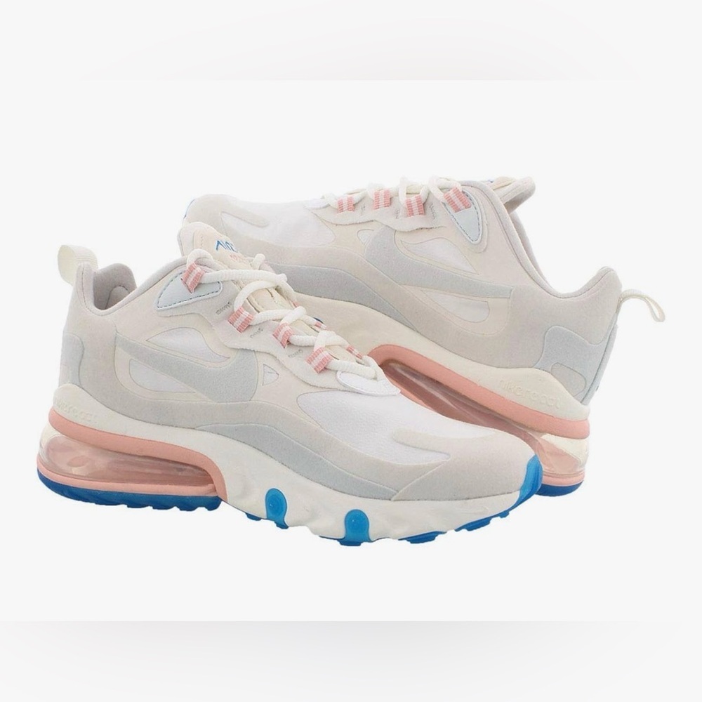 Nike WMNS Air Max 270 React - Summit White / Ghost Aqua / Phantom Size 7